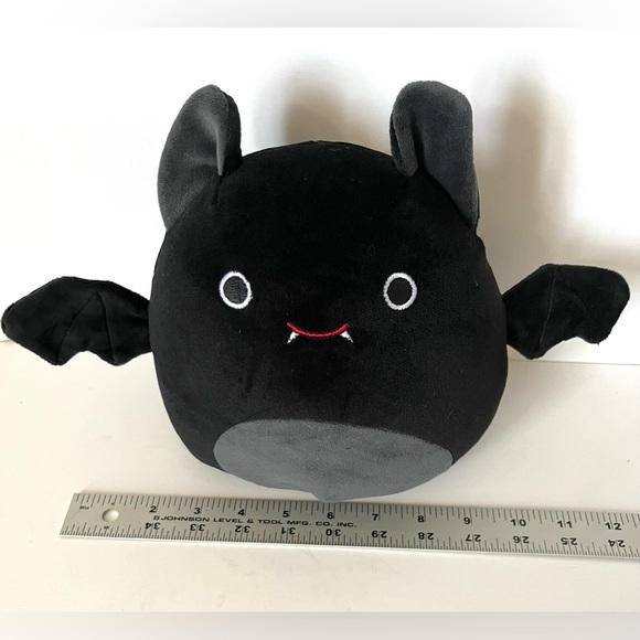 Black Vampire Bat Plush Toy Bat Stuffed Animal Vampire Bat Halloween Goth Punk - Picture 4 of 5